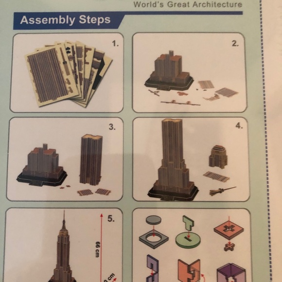 3D EMPIRE STATE PUZZLE - Picture 3 of 9
